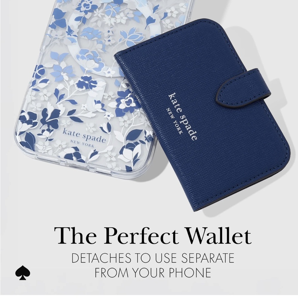 New in box kate spade new york
Navy Morgan MagSafe
Wallet - Picture 3 of 6